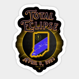 Total Eclipse Indiana Sticker